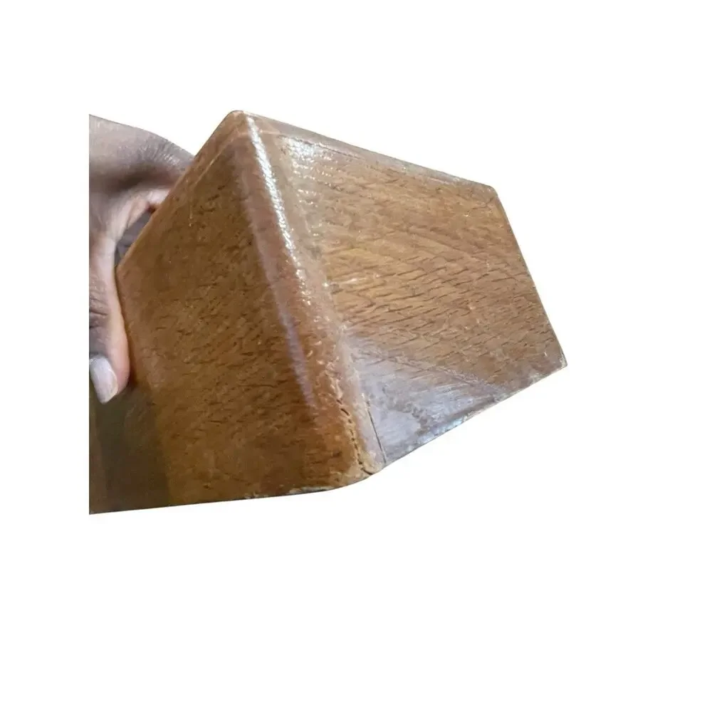 Vintage Teak Rectangle Wood Tissue Box Cover Retro Midcentury Modern Rustic